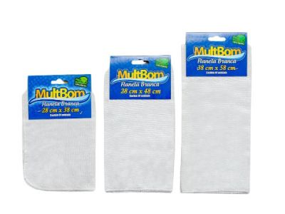 Flanela de Algodão Branca