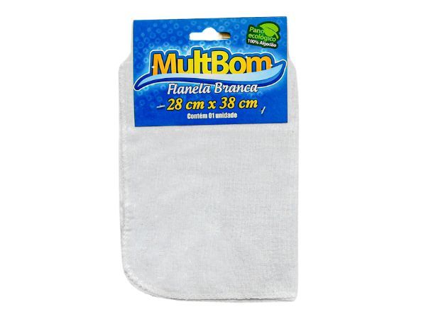 Flanela de Algodão Branca