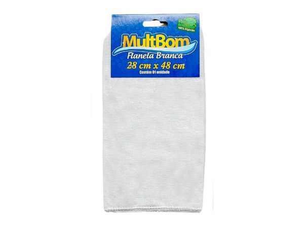 Flanela de Algodão Branca