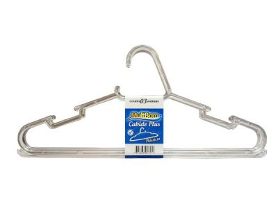 Cabide Plus MultBom Transparente