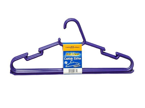 Cabide Extra MultBom| Colorido e Reforçado