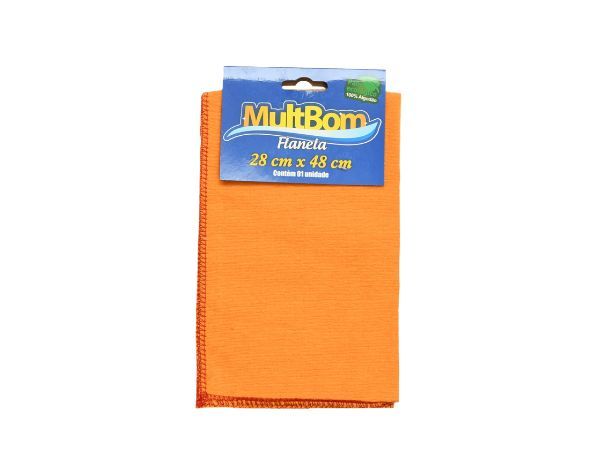 Flanela Ouro MultBom – Algodão Laranja