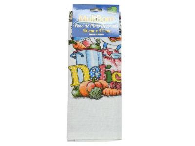 Pano de Prato Decorado MultBom 58x37cm