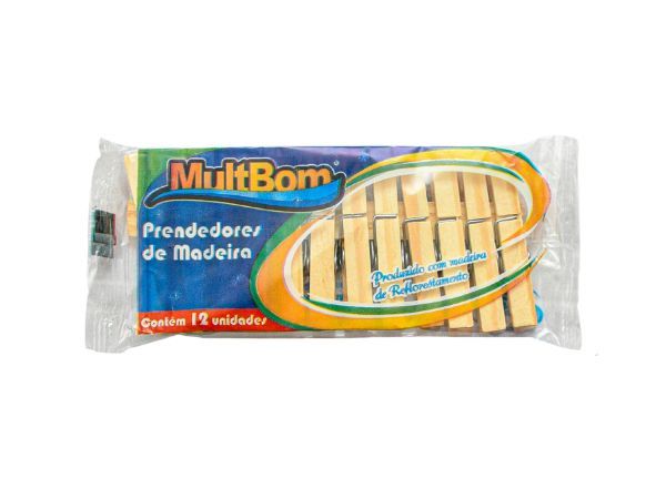 Prendedores de Madeira MultBom| Gigante e Pequeno