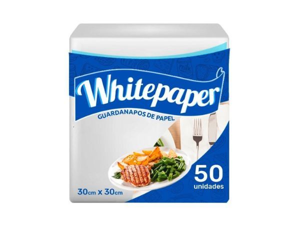 Guardanapo White Paper – tamanhos 20x22 e 30x30